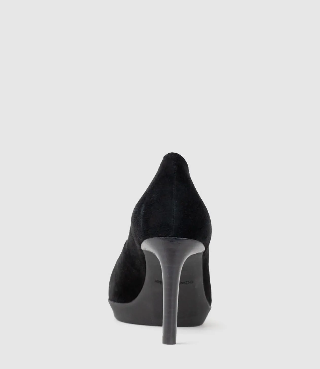 Clarice85 Pump On Unit In Black Suede