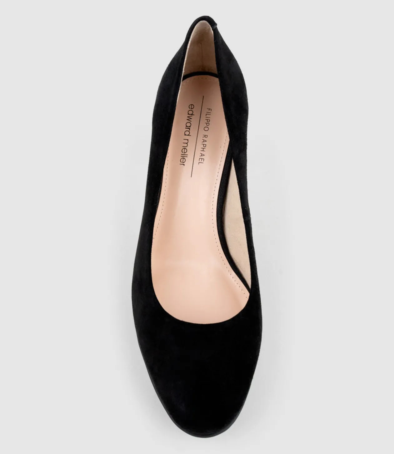 Clarice85 Pump On Unit In Black Suede