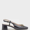 Clementine45 Closed Toe Sling With Hardware In Black