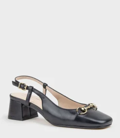 Clementine45 Closed Toe Sling With Hardware In Black