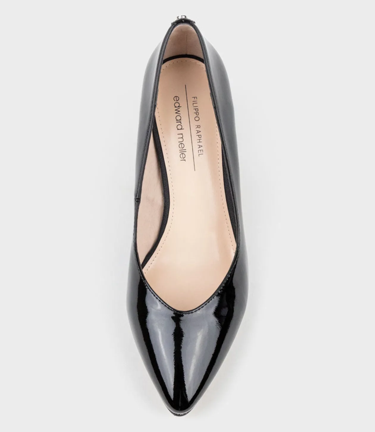 Cordelia60 Pointed Block Heel Pump In Black Patent