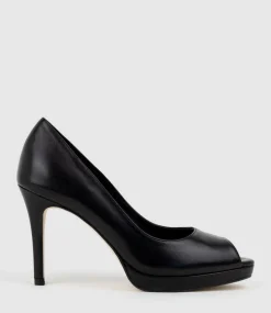 Corine95 Peeptoe Pump In Black