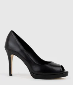 Corine95 Peeptoe Pump In Black