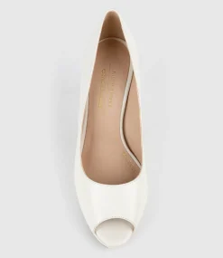 Corine95 Peeptoe Pump In Offwhite