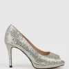 Corine95 Peeptoe Pump In Silver