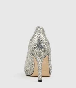 Corine95 Peeptoe Pump In Silver