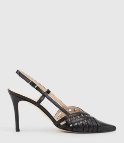 Dahlia100 Posted Slingback Pump In Black
