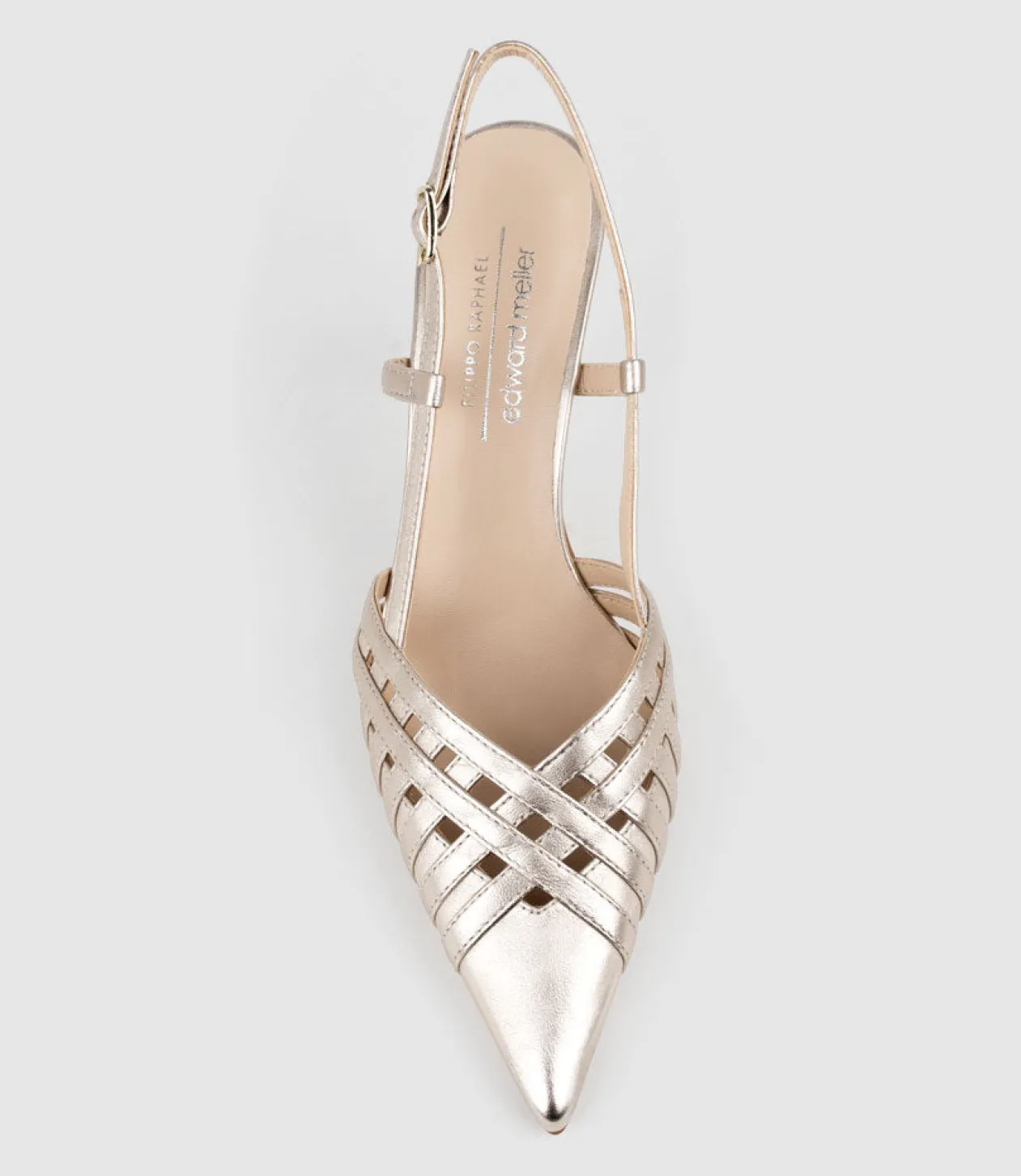 Dahlia100 Posted Slingback Pump In Rosegold