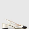 Dakota50 Slingback Pump With Cap Toe In Platino