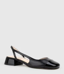 Dallis30 Cap Toe Slingback In Black