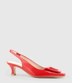 Damini60 Slingback Pump In Red Patent