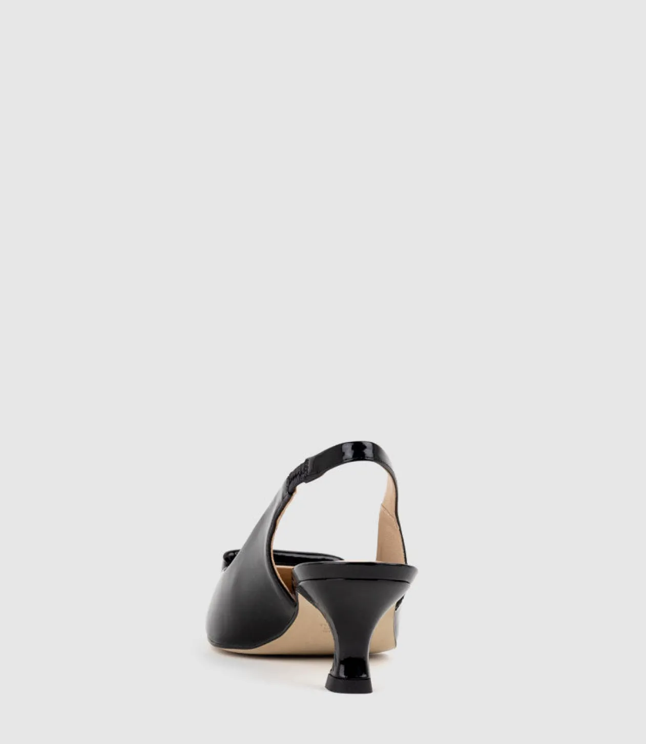 Damini60 Slingback Pump In Black Patent