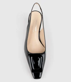 Damini60 Slingback Pump In Black Patent