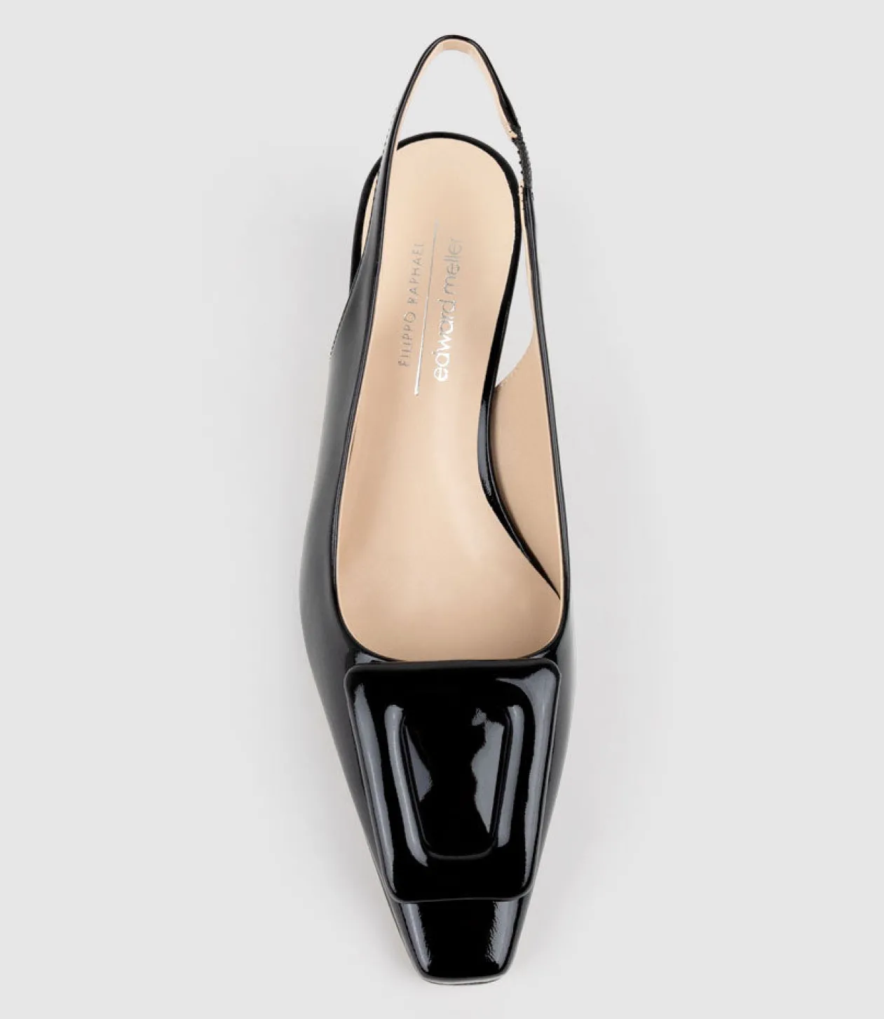 Damini60 Slingback Pump In Black Patent
