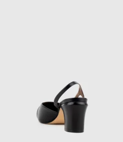 Danica75 Cap Toe Dorsay Slingback Pump In Black