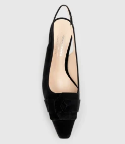Daphne70 Slingback Pump In Black Suede