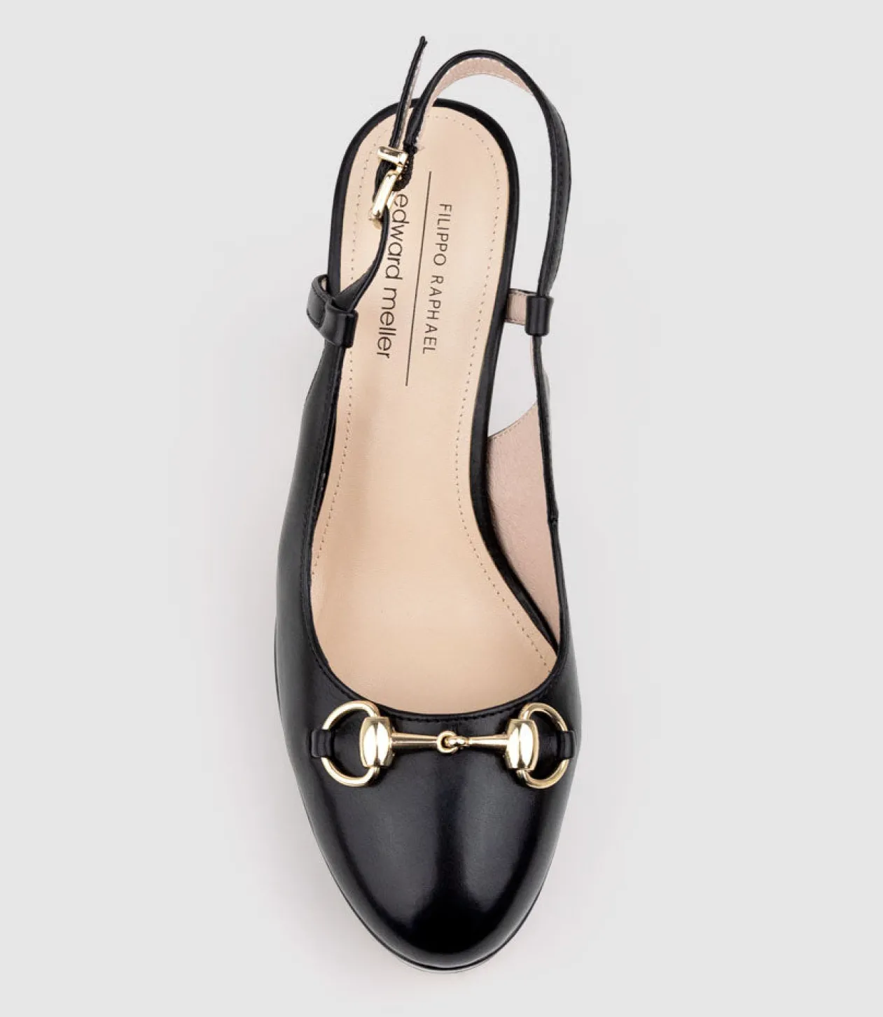 Daria110 Platform Slingback Pump In Black Baby Calf