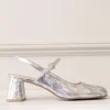Darla70 Squond Slingback Pump In Silver