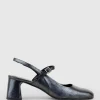 Darla70 Squond Slingback Pump In Black