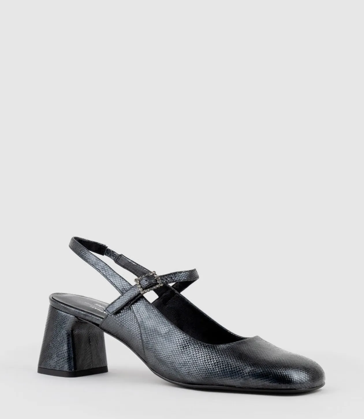 Darla70 Squond Slingback Pump In Black
