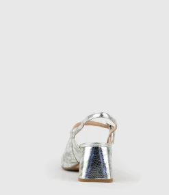 Darla70 Squond Slingback Pump In Silver