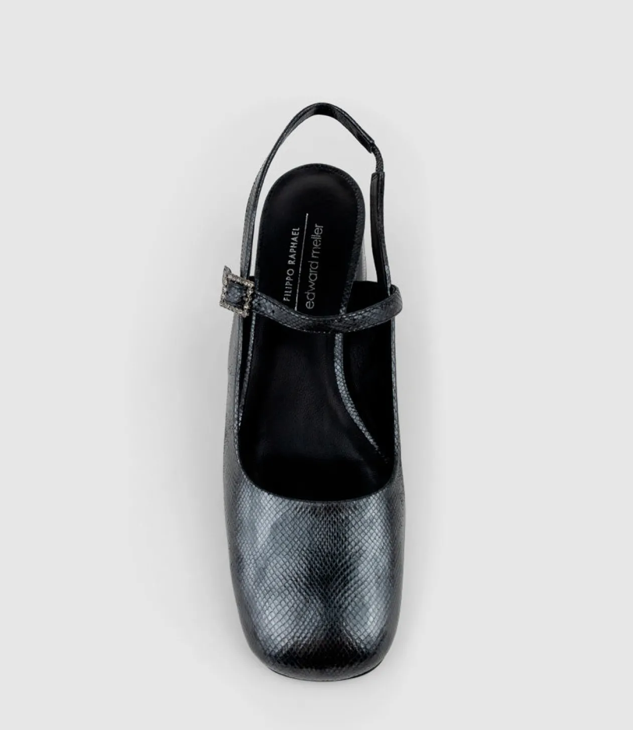 Darla70 Squond Slingback Pump In Black