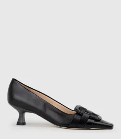 Destra60 Pointed Pump With Buckle In Black