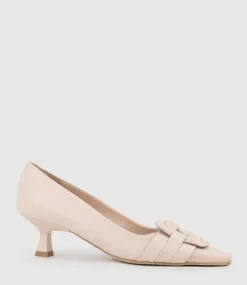 Destra60 Pointed Pump With Buckle In Nude