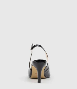 Diana75 Slingback Pump In Black Patent