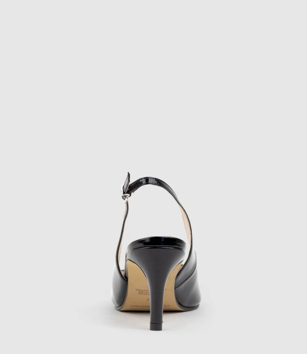 Diana75 Slingback Pump In Black Patent