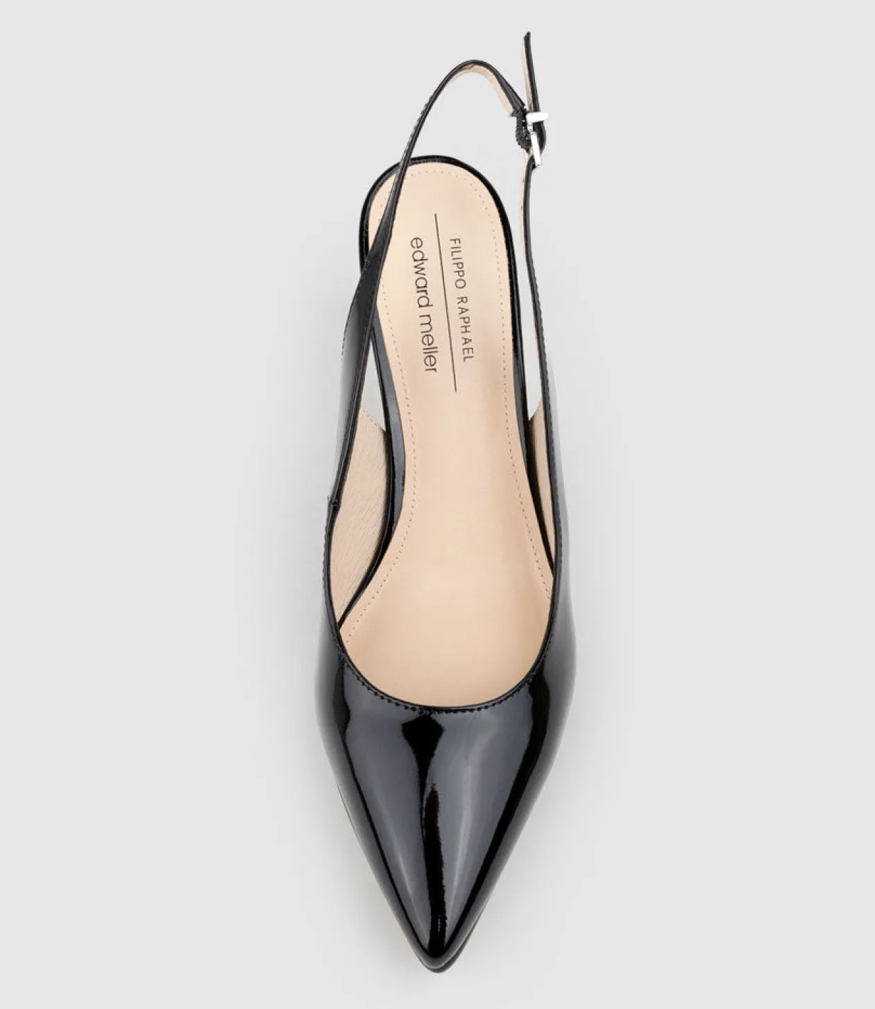 Diana75 Slingback Pump In Black Patent
