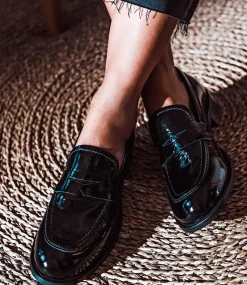 Dominic Moccasin In Black Patent