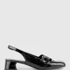 Dorit35 Squond Slingback Pump In Black Crinkle