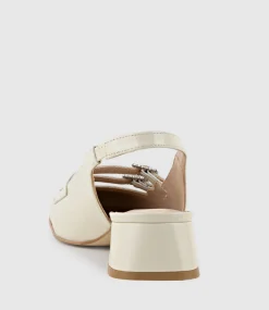 Dorit35 Squond Slingback Pump In Offwhite Crinkle
