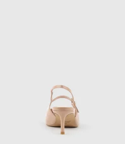 Dove55 Slingback With Strap In Nude Patent