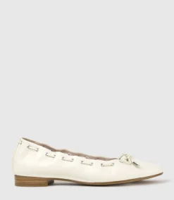 Echo Square Toe Ballet In Offwhite