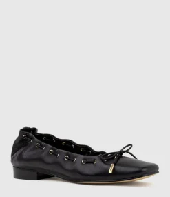 Echo Square Toe Ballet In Black