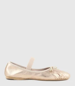 Eden Ballet With Elastic Strap In Gold