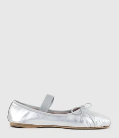 Eden Ballet With Elastic Strap In Silver