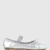 Eden Ballet With Elastic Strap In Silver