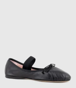 Eden Ballet With Elastic Strap In Black
