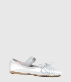 Eden Ballet With Elastic Strap In Silver