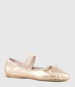 Eden Ballet With Elastic Strap In Gold