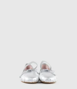 Eden Ballet With Elastic Strap In Silver