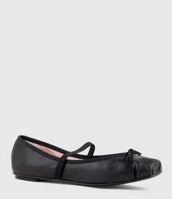 Eloise Square Toe Ballet In Black