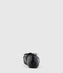 Eloise Square Toe Ballet In Black