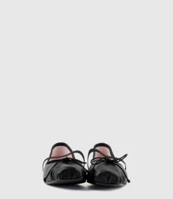 Eloise Square Toe Ballet In Black