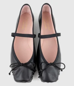 Eloise Square Toe Ballet In Black