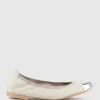 Elora Cap Toe Ballet In Offwhite