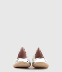 Elora Cap Toe Ballet In Offwhite